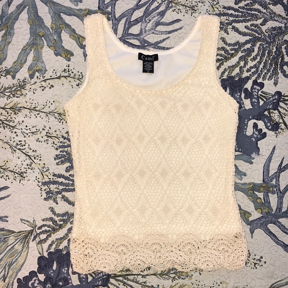 Cami Crochet Camisole, Size Small